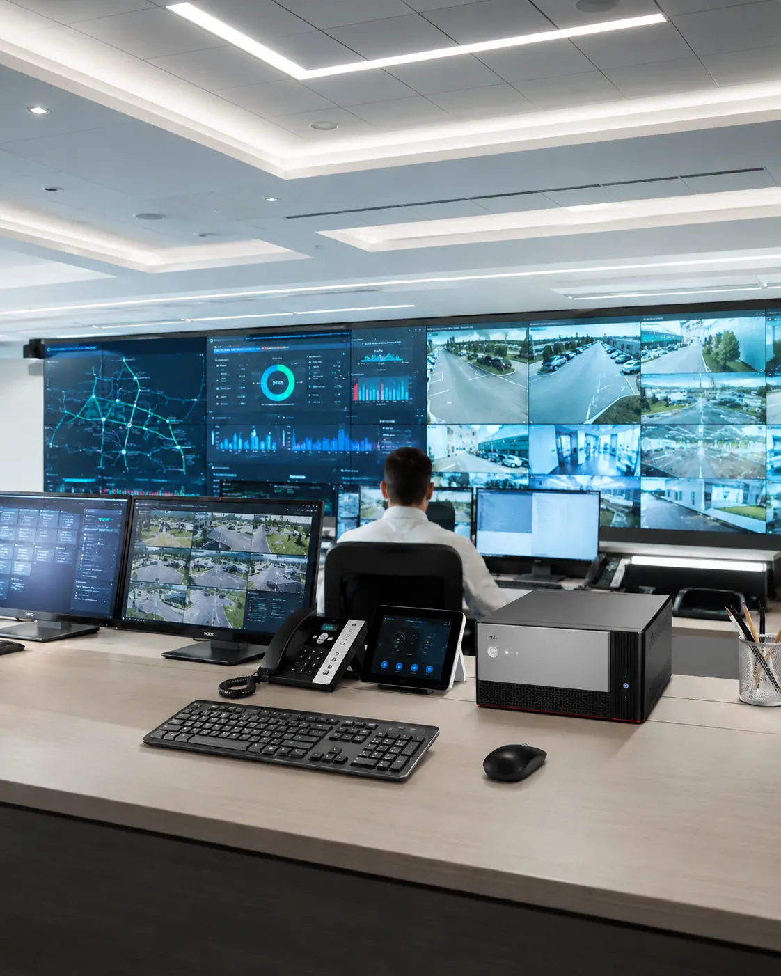 Centro de control de seguridad electrónica de Alliance High Tech